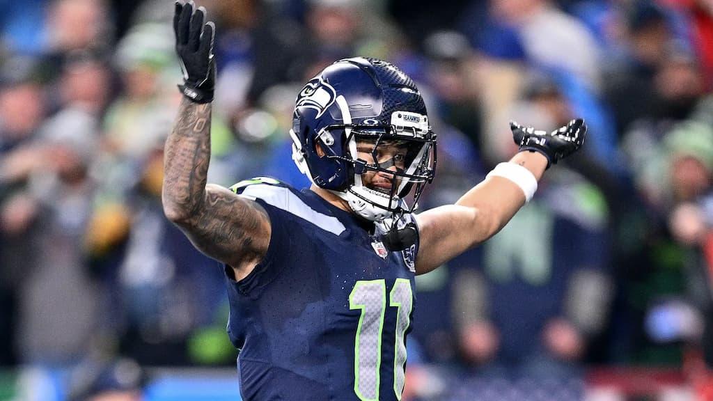 Seattle Seahawks wide receiver Jaxon Smith-Njigba, a leading contender to win Super Bowl 60 MVP honors