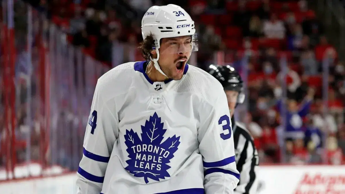 Auston Matthews could lead the league in goals again making him a Hart trophy contender