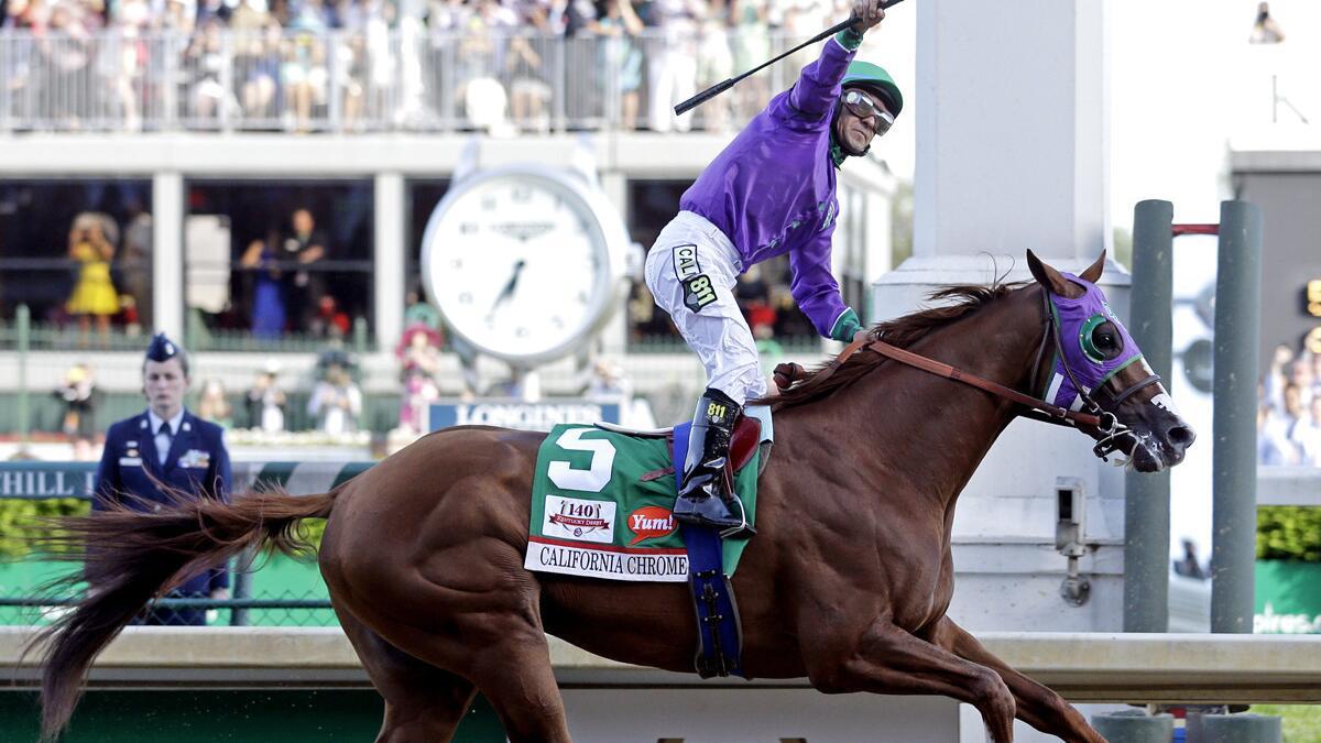 California Chrome wins the Kentucky Derby