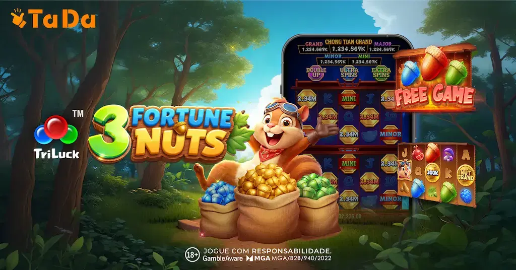 TaDa Gaming’s 3 Fortune Nuts Now Available at Jack.com