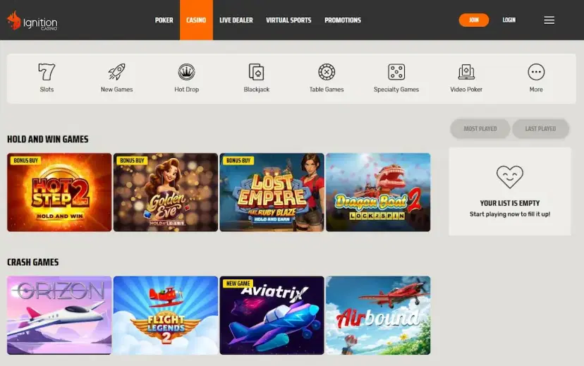 ignition casino best june 2026 mini review